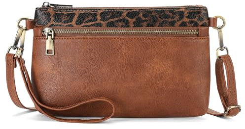 SENDEFN Sac Bandoulière Femme Petit Sacs Bandoulière Femme en Cuir avec Bandoulieres Amovible et Réglable Sac a Main Femme