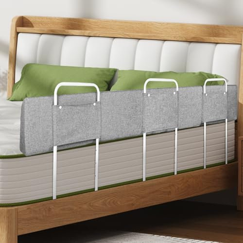 Eldzenith Rausfallschutz Bett, Für Süße Träume & Sicheren Schlaf, 40-60 cm Höhenverstellbar & Verformbar Rausfallschutz Boxspringbett, Bettgitter Rausfallschutz für Familienbett Kinderbett (180 cm)