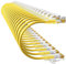10Gsupxsel Cat6a Patch Cables 3ft (24 Pack) Slim, Cat6 Ethernet Patch Cable Pure Copper, Flexible Cat 6 Patch Cable 550MHZ 10G, Space-Saving Cat 6A Network Cables for Patch Panel, Yellow