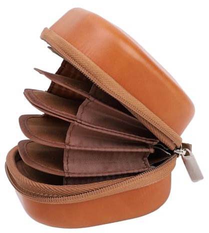 Étui pour Filtre D'objectif pour Taille de Filtre de Support jusqu'à ≤ 95 Mm, Sac de Filtre pour Appareil Photo, Cuir PU Vintage, Organisateur de Rangement à 8 Couches, Pochette