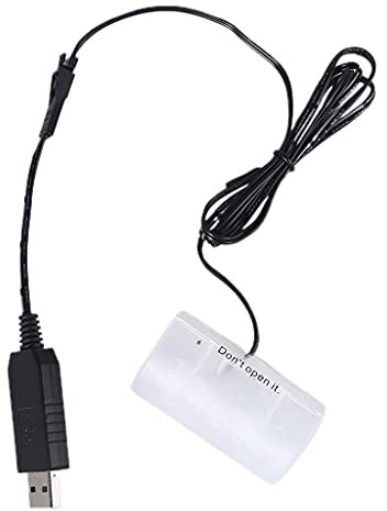 DIIOOMIEEU USB-auf-D-Zellen-Batteriekabel, ersetzt 1–4 Batterien der Größe D, 1,5 V für Uhren, Fernbedienungen, elektronische Geräte