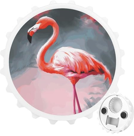 Décapsuleur magnétique en forme de flamant rose - Décapsuleur de bière - Ouvre-bouteille - Ouvre-bouteille magnétique amusant