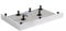 Corner Shower Enclosure White Screen Print Walk in Cubicle Sliding Door Entry Shower Tray and Riser Kit Options (Tray Riser Kit)