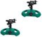Happyyami 2 Sätze 360 Bewässerung Rasen Bewässerung Sprinkler Pflanzen 360-grad-bewässerungskopf Anlage Gartenwassersprinkler Rasenbewässerungssprenger Gras Rotierende Gartenspritze Green
