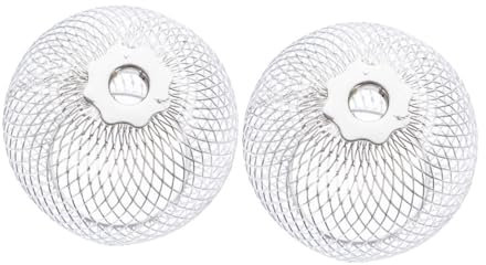 Holibanna 2 Stück Lampenschirm aus Metall Schatten konisch Kleine Lichtabdeckungen Lampenschirme hängender Lampenschirm Lichtabdeckungen für Deckenventilatoren Eisen Silber