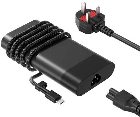PowerPortnerLink Slim 90W USB C Power Adapter Charger Compatibile with HP Envy x360 2-in-1 Spectre x360 EliteBook ProBook Pavilion ZBook Firefly G11 G10 G9 G8 omnibook 5 7 X Laptop Charging Cable