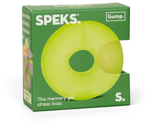 SPEKS Gump Loop | Algae | Ultra Soft Squishy Fidget Toy for Adults & Teens | Palm Sized Fun Stress Relief & Desk Toy | Squeezable Memory Loop with Gel Filling