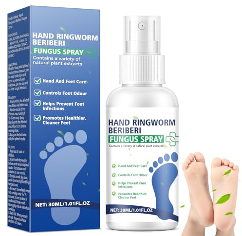 Wansiven Athlete's Foot Spray, 30ml Fast-Acting Spray for Athlete's Foot Relief, Provides a Cooling and Refreshing Sensation