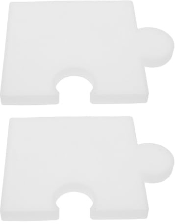 INOOMP Lot de 2 Moules en Silicone pour sous-Verres Puzzle, Facile à Démouler, Bords Lisses, pour Réunions Familiales et Tables de Café