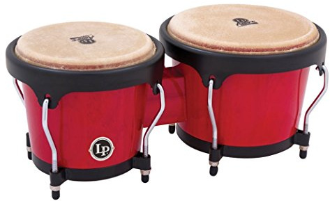 LP Latin Percussion - Aspire Bongo - 6 3/4 and 8 - Siam Oak - Red - LPA601-RW