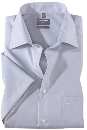 OLYMP Herren Businesshemd Regulär 513112 | Hemd, keine Manschette, Comfort Fit, 100%Baumwolle