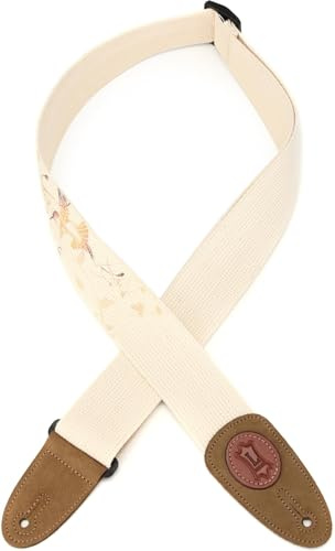 Levy's Leathers Nature Cotton Series 2 Wide Cotton Guitar Strap with Urban-Style Design Print, Suede Ends, and Tri-Glide Adjustment, (MSSC8U-008)