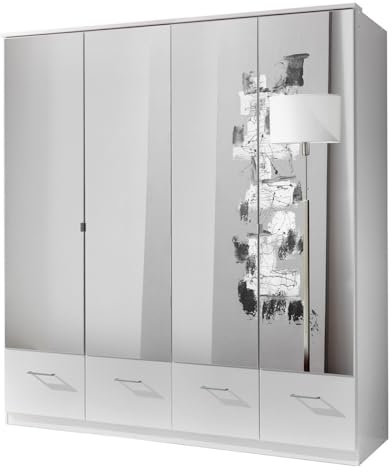 Wimex Kleiderschrank/ Drehtürenschrank Imago, 4 Türen, (B/H/T) 180 x 199 x 58 cm, Weiß