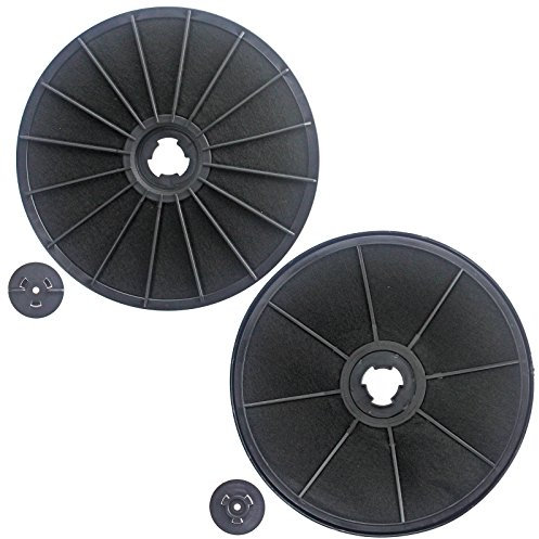 SPARES2GO Lot de 2 filtres à charbon pour hotte aspirante Ariston