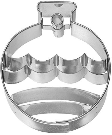 Birkmann 1010699510 Ausstechform Christbaumkugel, 6,5 cm, Kunststoff, Grau, 5 x 3 x 2 cm