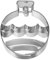 Birkmann 1010699510 Ausstechform Christbaumkugel, 6,5 cm, Kunststoff, Grau, 5 x 3 x 2 cm