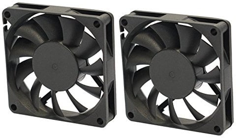 Set of 2 x silent fans, 40 mm x 40 mm x 10 mm, DC 12 V 0.06 A, 2 pin power connection SET - 2x 40/40/20