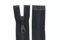 zipworld - Cerniera lampo in plastica con denti di spessore medio, divisibile, 5 mm (nero, 55 cm)