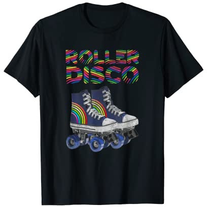 Rollschuh Retro Vintage 60er 70er 80er Jahre Roller Disco T-Shirt