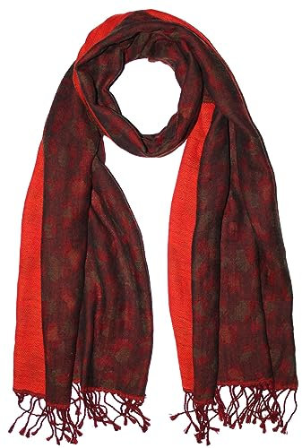 Lorenzo Cana Herrenschal Schaltuch 50 cm x 180 cm Wollschal Schal jacquardgewebt 100% Wolle vom Merinolamm Rottoene Gruen Blau Naturfaser 7858511