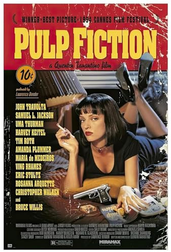 1art1 Pulp Fiction Poster Film Score by Quentin Tarantino Plakat | Bild 91x61 cm