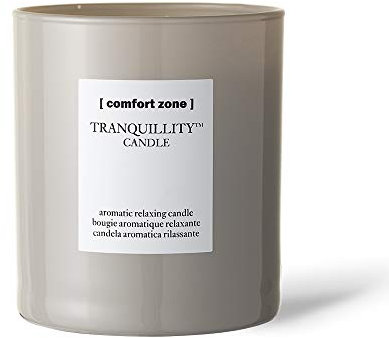 Comfort Zone Tranquillity Candle - 280g - Notes of Vanilla, Rose, Cedarwood - Lasts for 55 Hours - for Wellbeing and Relaxation - Suitable for Vegans - Free from Synthetic Fragrance