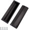 KostaTech 2 Tiradores Empotrados, Tiradores Deslizantes Invisibles para Puertas, Armarios o Cajones, Tiradores Rectangulares de 152 mm x 48 mm (Negro)