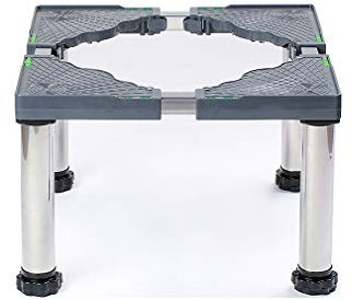 Support pour Machine à Laver en Acier Inoxydable Socle Lave-Linge SèChe-Linge RéGlables en Hauteur 29-32cm Augmenter Stent Universel RéFrigéRateur Base Support Lourd Forte Stabilité