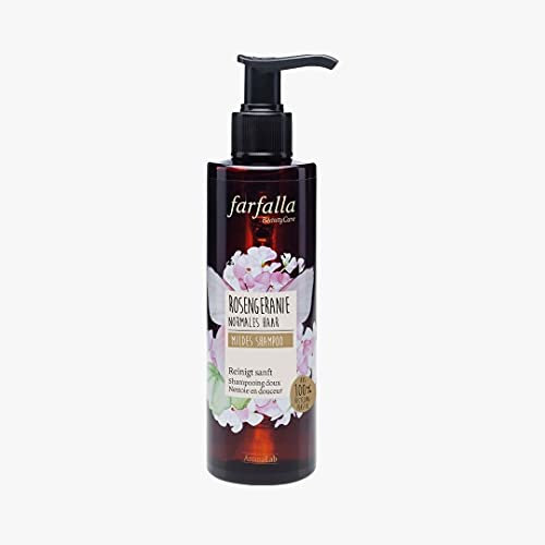 Farfalla Rosengeranie mildes Shampoo für häufige Haarwäsche und Kinder 200 ml