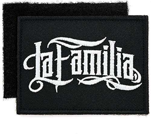 Spaß Kostet Klett Aufnäher gestickt LA Familia FCK Logo mit Patch Rückseite Gegenstück