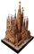 Lllunimon Spanische Sagrada Familia Kathedrale 3D Papier Modellbausatz, DIY Handgemachtes Stereo Origami Geschenk