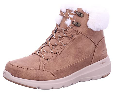 Skechers Glaciale Ultra, Stivaletto Donna, Marrone, 38 EU