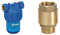 Ribiland 05420 - Filtre à Eau 5 Pouces - Corps Anti UV - Bleu & 02214 - Clapet Anti-Retour - En Laiton Or
