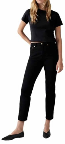 Levi's Women's 501 Crop Jeans, Black Sprout, 32W / 30L
