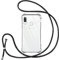 Vauki handyband für Samsung Galaxy A20E Hülle mit Band,Handyhülle mit Kette zum Umhängen Kordel Necklace Schutzhülle Transparent TPU Stoßfest Silikon Bumper Case für Samsung Galaxy A20E,Schwarz