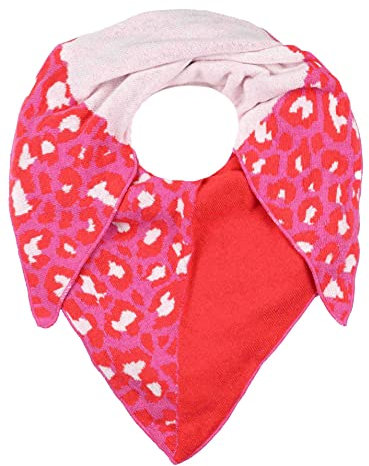 Zwillingsherz Dreieckstuch mit Kaschmir - Hochwertiger Schal im trendigen Leo Design für Damen Jungen und Mädchen - Hals-Tuch und Damenschal - Strick-Waren für Frühjahr Sommer und Winter