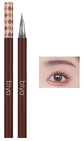 Tönungs-Augenbrauenstift, wasserfester Augenbrauenstift, Make-up, Microblading, flüssiger Augenbrauenstift, hellbraune Augenbrauenfarbe, langlebig, weiche Textur, natürlich (2 Packungen)
