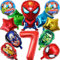 Luftballons Geburtstag 7 Jahre, 12 Stück Luftballons 7. Geburtstag, Folienballons für Kinder Party Dekoration