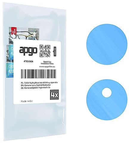 apgo Protector de lente 4x Protector de lente de cámara híbrido para Oppo A17, protección de cámara, protector de lente de cámara 9H