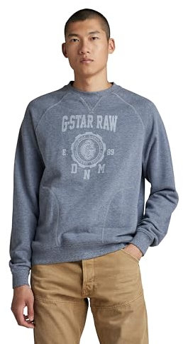 G-Star RAW Herren Collegic Raglan Loose Sweatshirt, Mehrfarben (Vintage Indigo Htr D24417-D562-G382), L