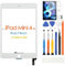 ARSSLY Écran tactile pour iPad Mini 4 7.9 2015 Digitizer Écran Tactile pour iPad A1538 A1550 Remplacement Écran Panneau de Verre avec Outils(Non LCD (blanc)