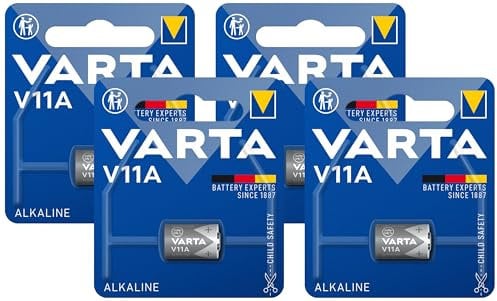 VARTA Batterien V11A, 1 Stück, Alkaline Special, 6V, für Uhren, Fernbedienungen, Taschenrechner, kompakt mit langanhaltender & hoher Leistung (Packung mit 4)