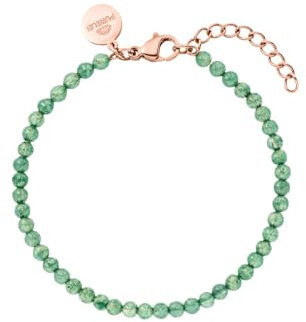 Purelei® Aventurine Armband (Rosegold) – Elegantes, verspieltes Damen Armband – Edelstahl – Verstellbare Länge 16-19 cm – Hawaiianisch inspiriert & wasserfest