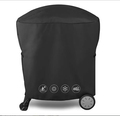 Weber Q 1000/2000 Housse de barbecue avec chariot portable, 600D Oxford Housse de barbecue étanche pour Weber 50060001 51060001 54060001 54060001 7113, résistante et imperméable