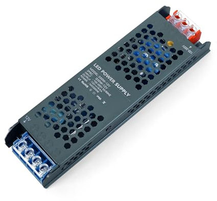 KSIBNW 12V Trasformatore LED 200W Alimentatore, 12V 16,6A LED Driver Extra Slim LED Interruttore Adattatore AC 220V a DC 12V Tensione Costante LED Power Supply Bassa Tensione per Striscia LED