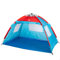 AKTIVE Paravientos Playa, 213x133x120 cm, 4 Personas, Incluye 4 piquetas, Varillas de Fibra de Vidrio, Tejido poliéster 170T, Columna de Agua 300 mm, Peso 2 kg, Puerta y Ventanas Laterales (63120)