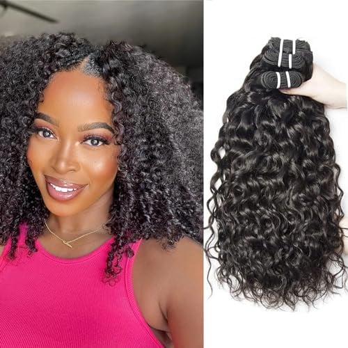 human hair Brasilian Kinky Curly Bundles 3 Bundles 80g/Bundle (Total 240g), 12x12x12 Inches, Natural Color
