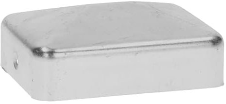 Pfostenkappe rechteckig für Zaunpfosten 60x80 mm | Verzinktem Stahl | Pyramiden Form | Abdeckkappe für Holzpfosten | 1 Stück | Pfahl Pfosten Schutzkappe Schutzhaube Pfostenabdeckung