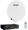 HDSAT Pack Parabole Satellite Fibre Composite Blanche 85cm + LNB Single + Décodeur Satellite HD TNTSAT Astra + Carte