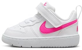 NIKE Court Borough Low Recraft TD Kinder Sneaker Farbe: Weiß/Pink (113); Größe: EUR 23.5 | US 7 | UK 6.5
